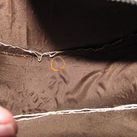 GENUINE LEATHER HANDMADE HANDTOOLED HAIR ON HIDE FRINGED CROSSBODY NIP - Picture 6 of 11